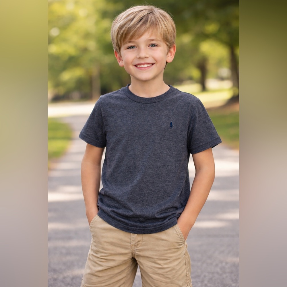 Ralph Lauren Dark Gray Kids Tee
